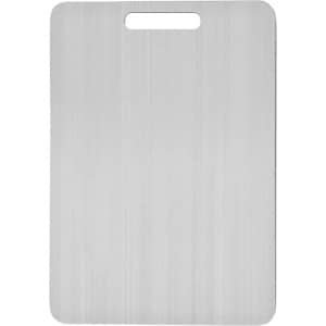 WiseGoods Premium Titanium Snijplank - Snijplanken - Keuken Accessoires - Koken - Kookgerei - Keukengerei - Plank Zilver 29x20cm