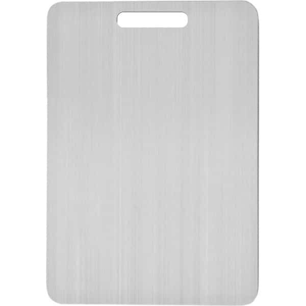 WiseGoods Premium Titanium Snijplank - Snijplanken - Keuken Accessoires - Koken - Kookgerei - Keukengerei - Plank Zilver 39x28cm