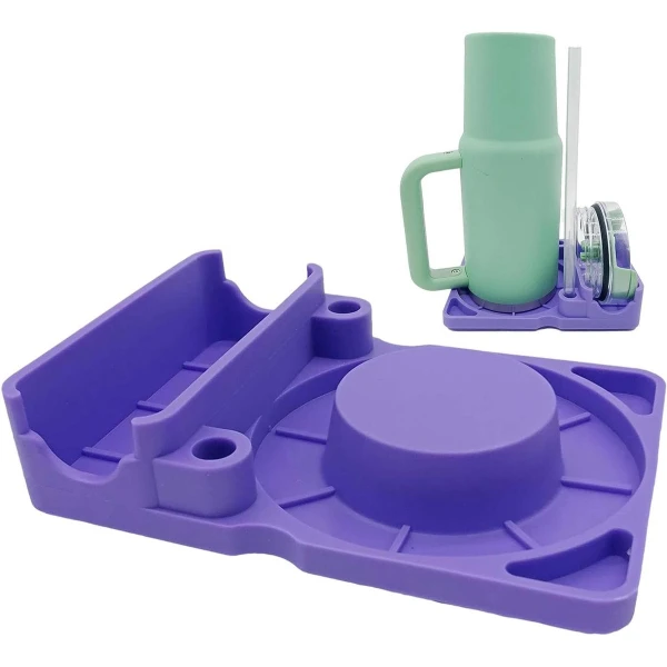 Zachte siliconen flessenrekdroger - Ruimtebesparend flessendroogrek - Accessoires voor keuken en waterflessen - Stevig ontwerp - Geïsoleerde mokken - Sportflessen .