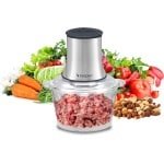 Beper P102ROB001 - Hakmolen - Keuken Hakmolen - Elektrische Hakmolen - Compacte Hakmolen - Krachtige Hakmolen - 1.5L - RVS