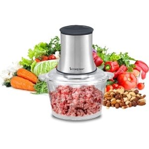 Beper P102ROB001 - Hakmolen - Keuken Hakmolen - Elektrische Hakmolen - Compacte Hakmolen - Krachtige Hakmolen - 1.5L - RVS