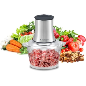 Beper P102ROB001 - Hakmolen - Keuken Hakmolen - Elektrische Hakmolen - Compacte Hakmolen - Krachtige Hakmolen - 1.5L - RVS