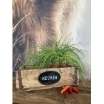 Houten bak - steenmal - keuken organizers - keuken accessoires - opbergbox - landelijke woonaccessoires - landelijke decoratie - keukenaccessoires