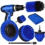 Krachtige Elektrische Boor Borstels Set - Reinigingsborstel voor Grout Floor Tub Douche Tegel Badkamer Keuken Oppervlak Auto - 7 stuks