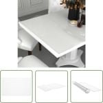 The Living Store Tafelbeschermer - 160 x 90 cm - 2mm - Transparant PVC - Tafelbeschermer - Pvc Tafelbeschermer - Tafelmat - Tafeldekking - Keuken Accessoires