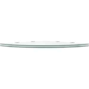 vidaXL Hoekschappen 2 st Glas Transparant 45x45 cm Hoekschaps - Wandrekken - Glazen Schapen - Opbergoplossing - Keuken Accessoires