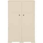 vidaXL Opbergkast hout-look angorawit kunststof Opslagkast - Kast - Opberger - Woonaccessoires - Keuken Accessoires