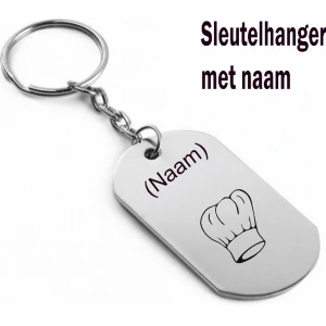 Akyol - Koken Sleutelhanger - Gegraveerde sleutelhanger - Chef - Keuken - Bakken - Cadeau - Gegrafeerde sleutelhanger - Gepersonaliseerd - Sport - Accessoires - 5 x 3 CM - Sleutelhanger met naam