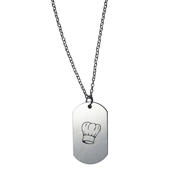 Akyol - koken ketting - Kok - beste kok - gegraveerde sleutelhanger - chef - keuken - bakken - cadeau - gepersonaliseerd - accessoires - sleutelhanger met naam