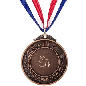 Akyol - koken medaille bronskleuring - Kok - beste kok - gegraveerde sleutelhanger - chef - keuken - bakken - cadeau - gepersonaliseerd - accessoires - sleutelhanger met naam