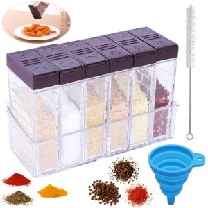 Kunststof Kruidenstrooier Set voor Camping en Keuken met Handige Accessoires