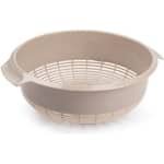 Kunststof keuken vergieten van 27 x 10 cm in de kleur taupe -Â Keuken accessoires