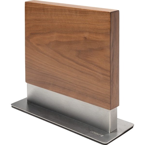 NORDIVAR® - Magnetisch Messenblok van Walnoot Hout - Dubbelzijdig en Antislip - Robuuste Messenstandaard - Keuken Accessoires en Gereedschap Houder