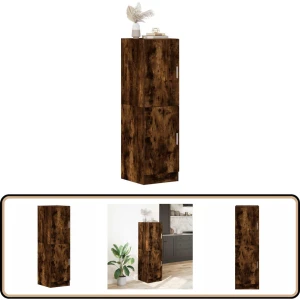 vidaXL Keukenkast - Gerookt Eiken - 131,5 cm Keuken Kast - Houten Kast - Opslagoplossing - Keuken Organisatie - Koks Accessoires