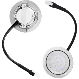 2st Roestvrij Staal Afzuigkaplampen LED-Lamp Inbouwkeukenlampvervanging DC 12V 6500K Accessoires voor Afzuigkap in de Keuken.