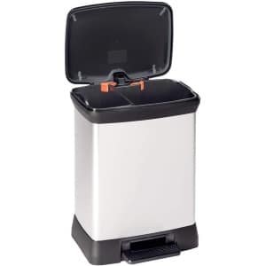 Duo Recycling Pedaal Touch Deco Bin - 30L Gerecycled Keuken Accessoire