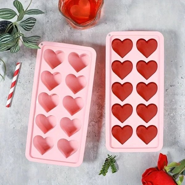 Hartvormige IJsblokjesvorm - Multifunctioneel voor Pudding, Snoep, Whisky, Chocolade en Feestjes - Keuken Accessoires, Valentijnsdag Geschenk, DIY IJsblokjes & Cocktailvormpjes