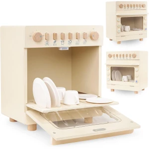 Houten Vaatwasser Kinderspeelgoed met Accessoires voor Rollenspel in de Keuken