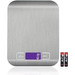 Keukenweegschaal - Digitale weegschaal - Huishoudweegschaal - Keuken Accessoires - 5KG Gewichtscapaciteit - Zilver