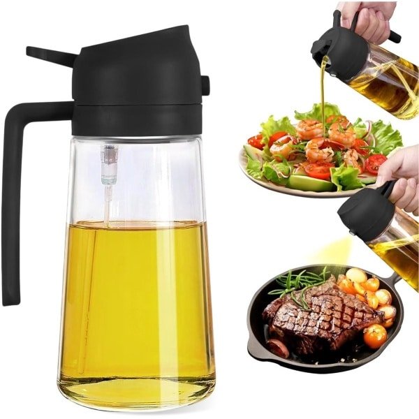 Olie sprayer met schenktuit - Olijfolie spray fles - Bakspray verstuiver voor Keuken - Cooking - BBQ Accessoires - Luft