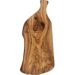 Olijfhouten Serveerplank met Ronde Afwerking - Dienblad - Snijplank - Keuken Accessoires - 100% Natuurlijk Olijfhout - 40 x 18cm