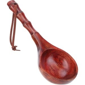 Ronde Houten Japanse Stijl Sauna Water Pollepel - Keuken Soeplepel Accessoire