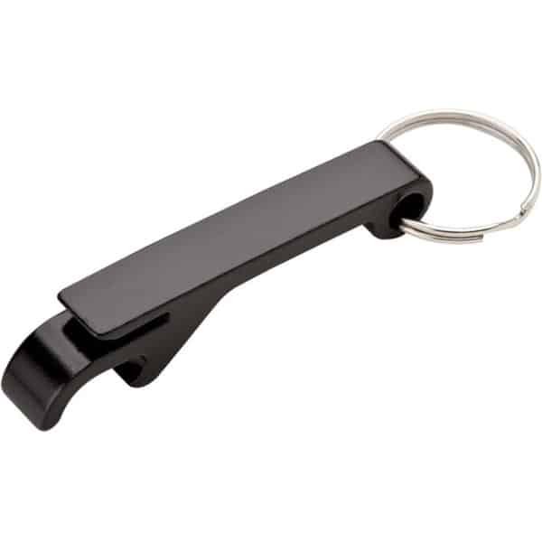 Sleutelhanger Bierflesopener Zak Metaal Metalen Gereedschap Sleutelhanger Bulk Keuken Bar Gereedschap Accessoires met Klauwstang - Zwart