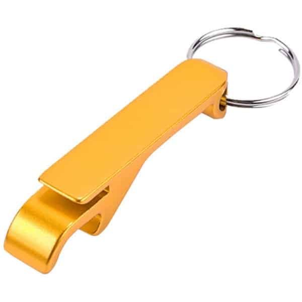 Sleutelhanger Bierflesopener Zak Metaal Metalen Splitsgereedschap Sleutelhanger Bulk Keuken Bar Gereedschap Accessoires met Klauwhendel - Goud