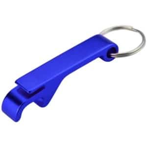 Sleutelhanger Bierflesopener Zak Metaal Metalen Splitsgereedschap Sleutelhanger Bulk Keuken Bar Gereedschap Accessoires met Klauwstang - Blauw