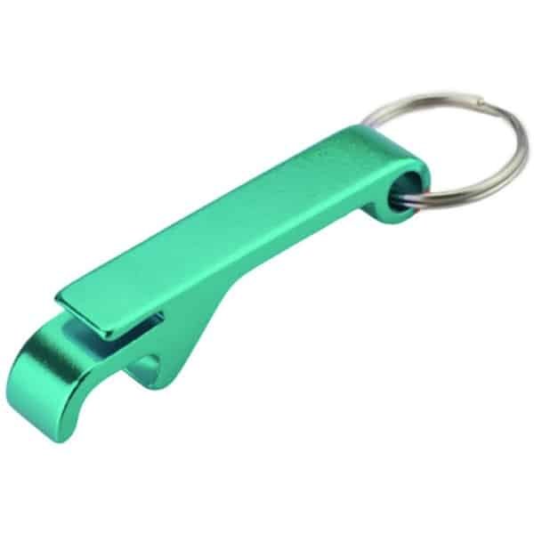 Sleutelhanger Bierflesopener Zak Metaal Metalen Splitsgereedschap Sleutelhanger Bulk Keuken Bar Gereedschap Accessoires met Klauwstang - Groen