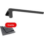 Vaatdoekhouder magnetisch - Hoogwaardig roestvrij staal - RVS - Zwart - Sterke magneet - Inclusief gratis vaatdoek - Gootsteen organizer - Aanrecht organizer - Keuken organizers - Keuken accessoires - Magnetische vaatdoekhouder