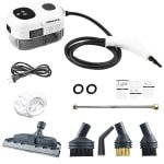 2500W Professionele Stoomreiniger - Hoge Druk & Temperatuur voor Keuken/Airco/Afzuigkap, Compacte Schoonmaakmachine met Snelle Opwarming & 5 Accessoires