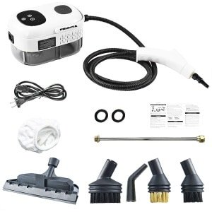 2500W Professionele Stoomreiniger - Hoge Druk & Temperatuur voor Keuken/Airco/Afzuigkap, Compacte Schoonmaakmachine met Snelle Opwarming & 5 Accessoires