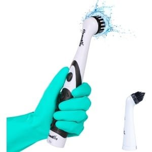 Elektrische Schoonmaakborstel met 2 Schrobborstel - Voor Badkamer en Keuken - Poetsmachine - Schoonmaken - Schoonmaakset - Scrubber/ Schrobber - CleanRite