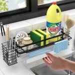 Ibenzoa® Veelzijdige Keuken- en Spoelbakorganizer met Verstelbare Accessoires voor Efficiënt Ruimtegebruik