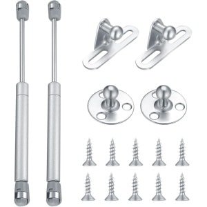 KZQ 2 stuks - Pneumatische hydraulische dempingscharnieren - Kastdeur-ondersteuningsarm - Stille schokabsorberende gasveer - Geschikt voor keuken- en slaapkamermeubelinstallatie-accessoires