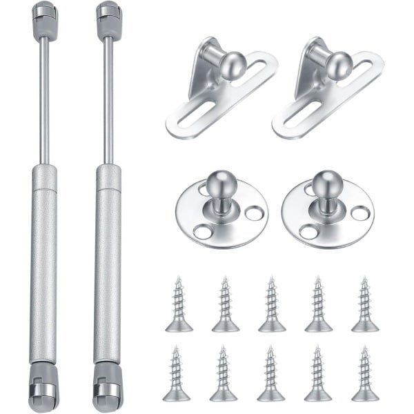 KZQ 2 stuks - Pneumatische hydraulische dempingscharnieren - Kastdeur-ondersteuningsarm - Stille schokabsorberende gasveer - Geschikt voor keuken- en slaapkamermeubelinstallatie-accessoires