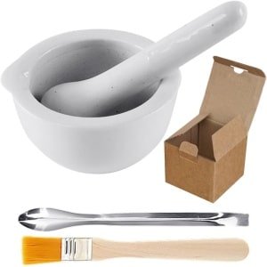 Keuken Accessoires Set - Knoflookpers, Molen en Lepel - 5 Stuks