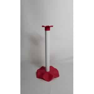 Keukenrolhouder - Fuchsia Roze en Wit - 29cm - Keuken Accessoires - Houder voor Keukenrol - Keuken Benodigdheden