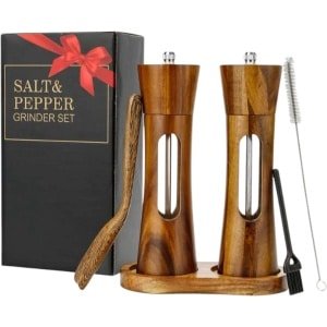 Peper en zout molenset - Pepermolen - zout molen - keuken machines - keukengerei houder - keukengerei set - barbeque accessoires - barbeque - Handmatig - keuken cadeau - geschenkset vrouwen - kookcadeau - keukengereiset houder - kruidenmolen