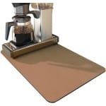 Peysaitr - Afvoermat - Koffie absorberende afdruipmat - afdruipmatten - tampermat koffiemat - keuken en thee accessoires - Afvoerkussentje voor koffiemachine - 30x50 cm - Bruin
