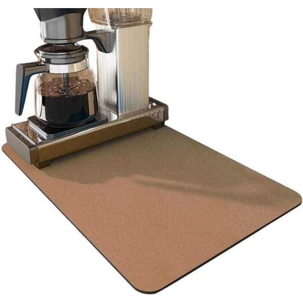 Peysaitr - Afvoermat - Koffie absorberende afdruipmat - afdruipmatten - tampermat koffiemat - keuken en thee accessoires - Afvoerkussentje voor koffiemachine - 30x50 cm - Bruin