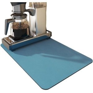 Peysaitr - Afvoermat - Koffie absorberende afdruipmat - afdruipmatten - tampermat koffiemat - keuken en thee accessoires - Afvoerkussentje voor koffiemachine - 30x50 cm - Marine