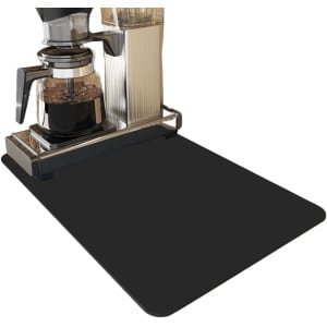 Peysaitr - Afvoermat - Koffie absorberende afdruipmat - afdruipmatten - tampermat koffiemat - keuken en thee accessoires - Afvoerkussentje voor koffiemachine - 30x50 cm - zwart