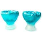 Resin Art JR: Unieke handgemaakte Eierdopjes / Keuken accessoires (set van 2 stuks)