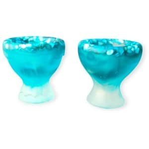 Resin Art JR: Unieke handgemaakte Eierdopjes / Keuken accessoires (set van 2 stuks)