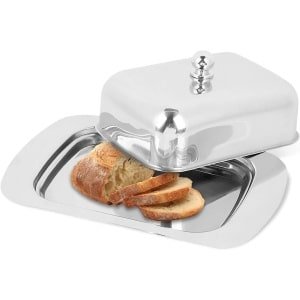 Roestvrijstalen Botervloot met Deksel en Handvat - Keuken Accessoire