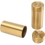 - Set van 2 Gouden Roestvrij Staal Kruidenpot Zout en Peper Shakers- Keuken Accessoires voor Zout, Suiker en Kruidenopslag