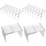 Verstelbare pannendekselhouder - 4 stuks roestvrijstaal multifunctionele spaarhouder - keuken grill accessoires - 9 tot 84 cm verstelbaar
