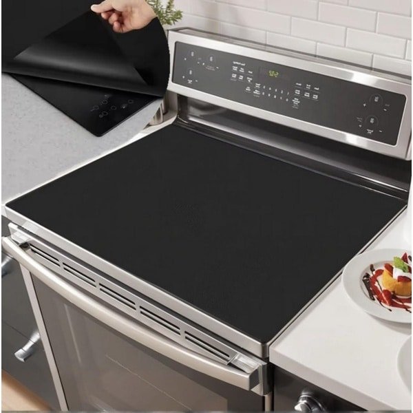 80 x 50 cm Grote Siliconen Inductiekookplaat Beschermingsmat - Keuken Accessoire met Krasbescherming - Magnetisch - Siliconen Afdekking - Ideaal voor Inductiekookplaat